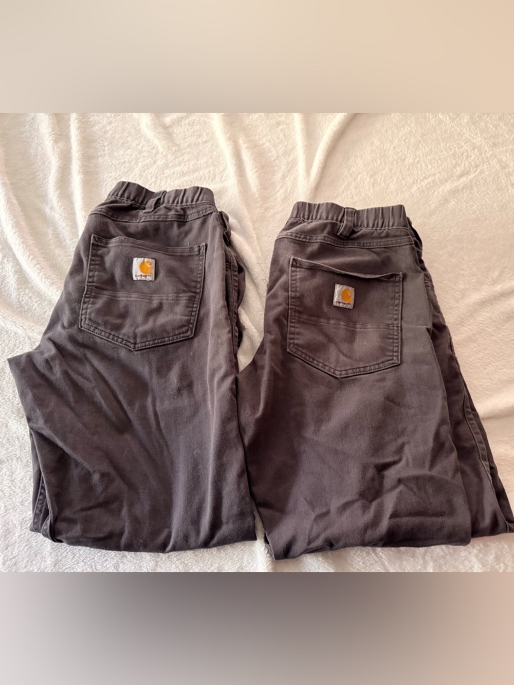 Carhartt 2 Pairs of Grey Relaxed Fit Dungarees Pants 32 X 30 Flaws